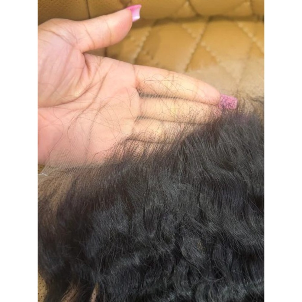 20" Ultra-HD Deep Wave Virgin Hair Lace Frontal - Picture 2 of 3